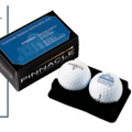 Pinnacle Gold Distance 2-Ball Business Card Box